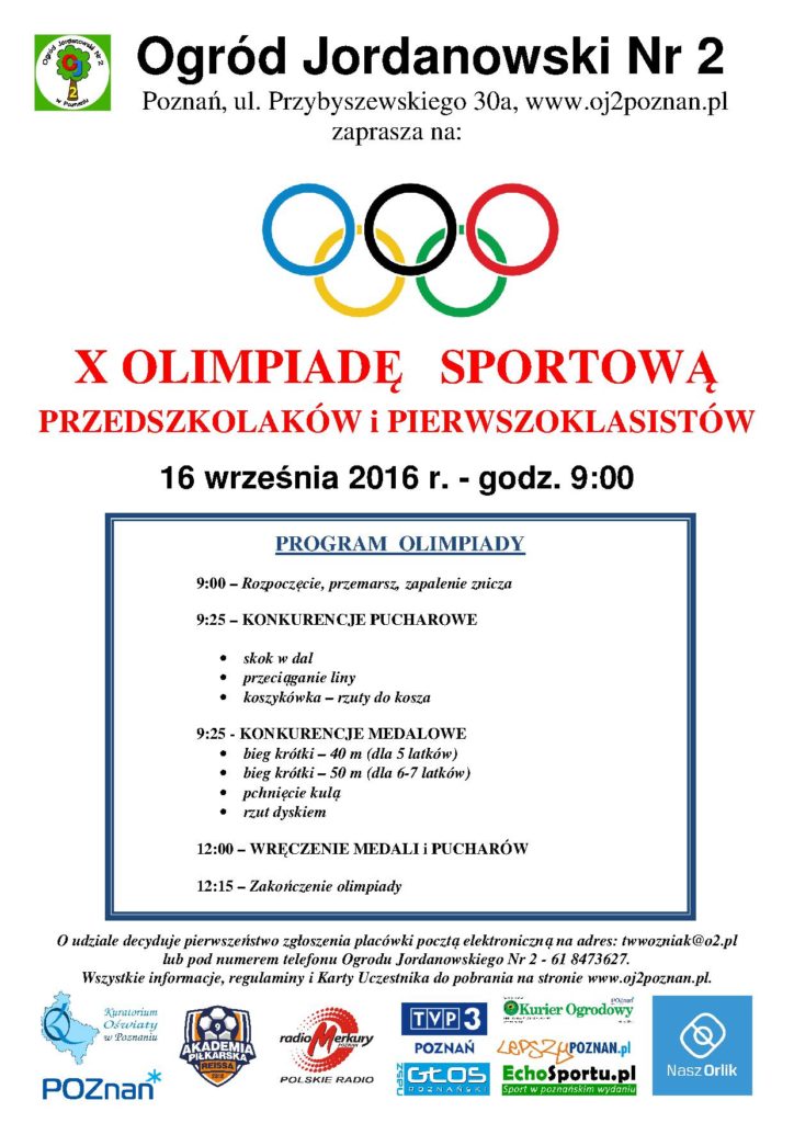 Olimpiada Sportowa Przedszkolaków i Uczniów Klas Pierwszych